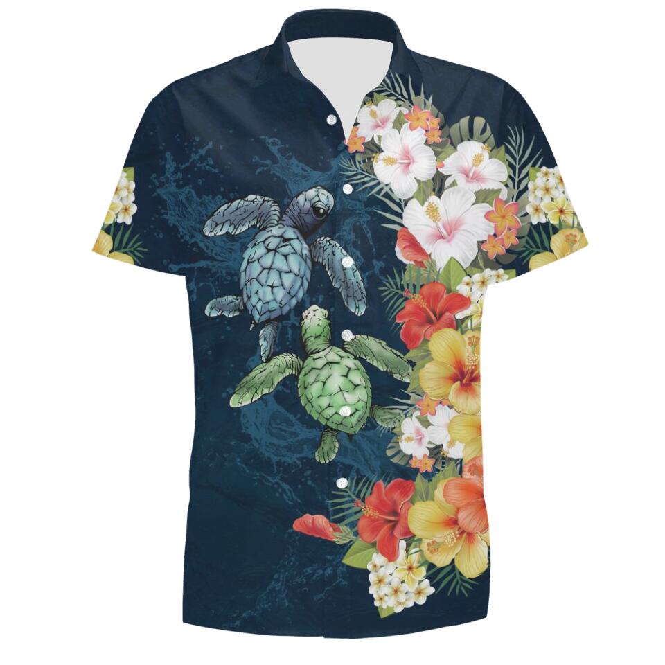 Personalized Turtle Hawaii T-Shirt Tutelr Gift T01