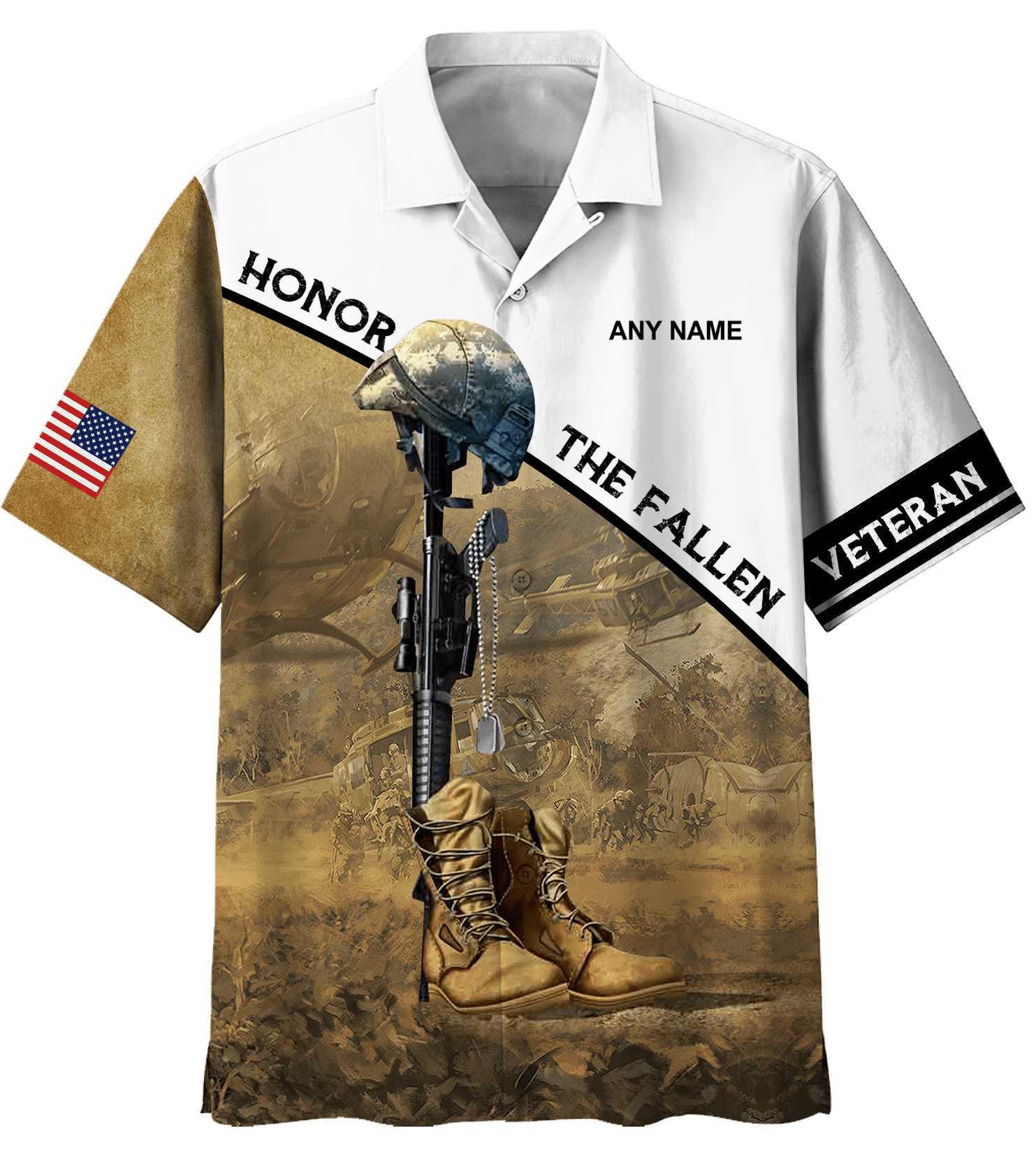 Personalized Veteran Shirt, Honor The Fallen Custom Name Hawaiian Shirt Personalized Veteran Shirt, Honor The Fallen Custom Name Hawaiian Shirt