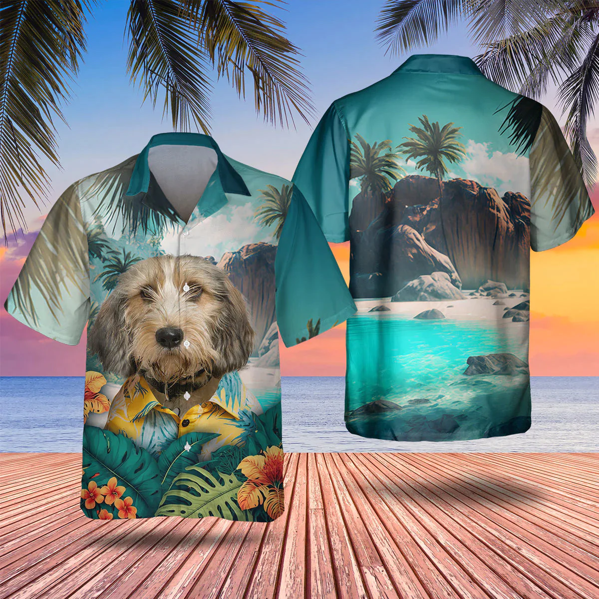 Petit Basset Griffon Vende´En 3D Tropical Trendy Hawaiian Shirt, Dog Lover Trendy Hawaiian Shirt, Summer Trendy Hawaiian Shirt For Men And Women Petit Basset Griffon Vende´En 3D Tropical Trendy Hawaiian Shirt, Dog Lover Trendy Hawaiian Shirt, Summer Trendy Hawaiian Shirt For Men And Women