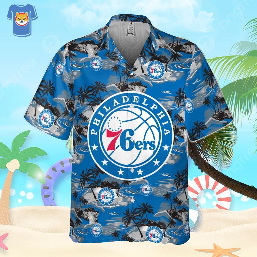 Philadelphia 76Ers National Basketball Association Hawaiian Shirt