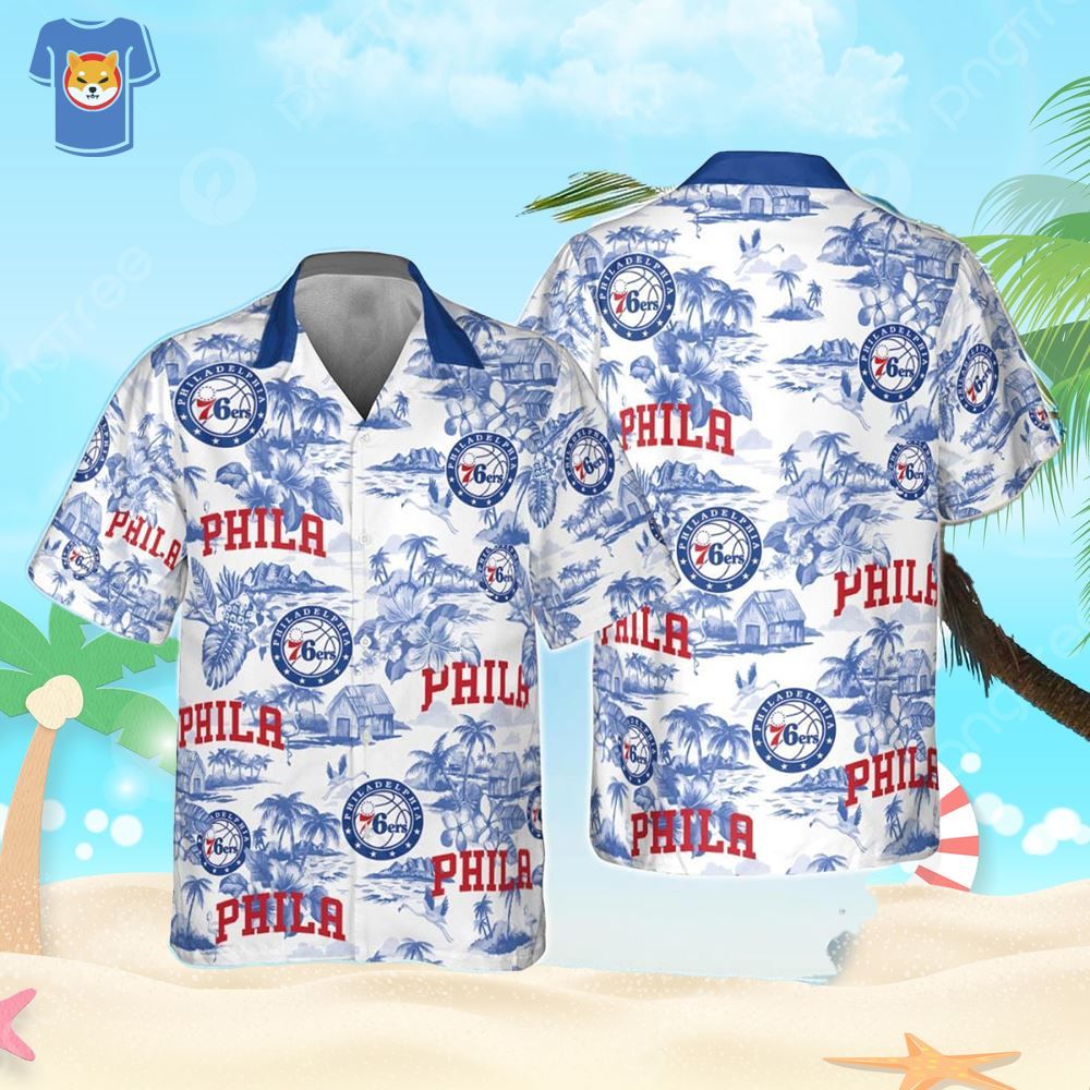 Philadelphia 76Ers National Basketball Association Hawaiian Shirt Gift For Fans Philadelphia 76Ers National Basketball Association Hawaiian Shirt Gift For Fans