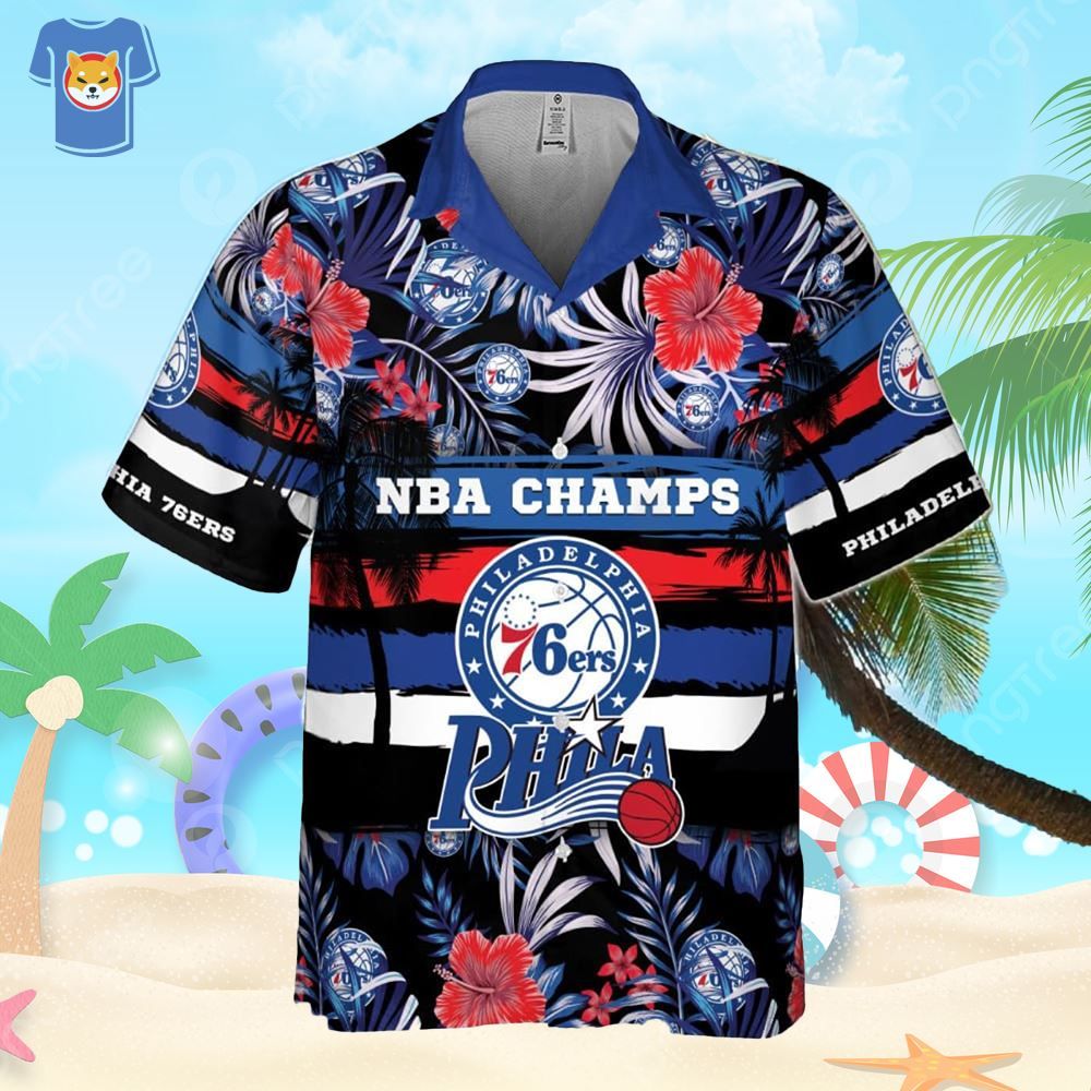 Philadelphia 76Ers National Basketball Hawaiian Shirt