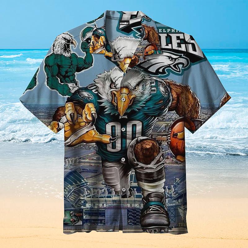 Philadelphia Eagles Logo Hawaiian Shirt: Perfect for Men & Women Philadelphia Eagles Logo Hawaiian Shirt: Perfect for Men & Women