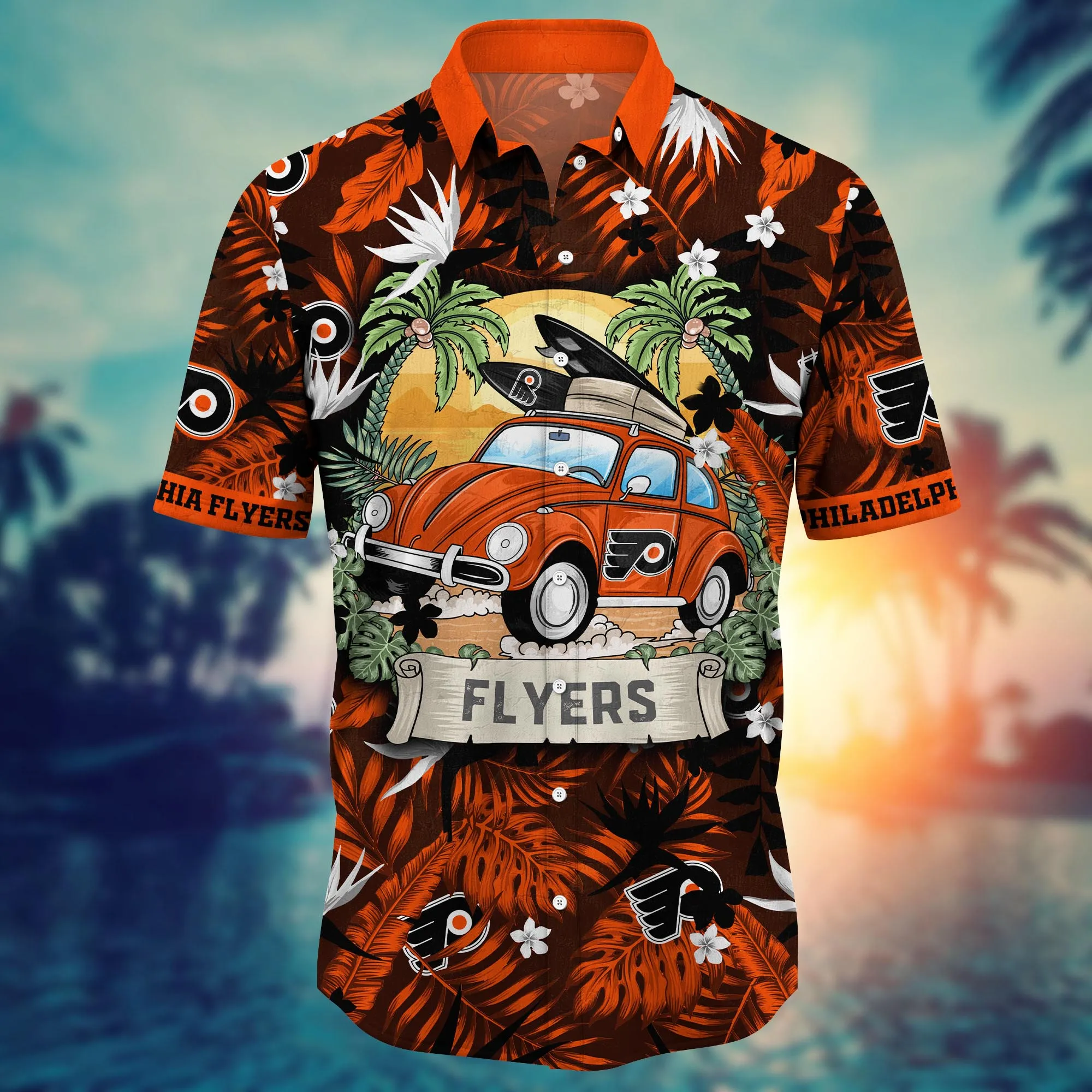 Philadelphia Flyers NHL Hawaiian Shirt Balmytime Aloha Shirt
