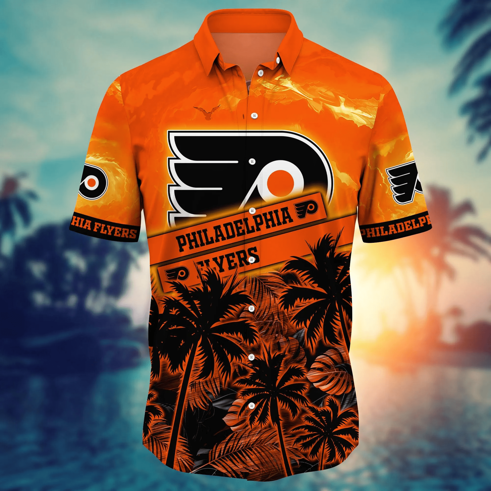 Philadelphia Flyers NHL Hawaiian Shirt Leisuretime Aloha Shirt