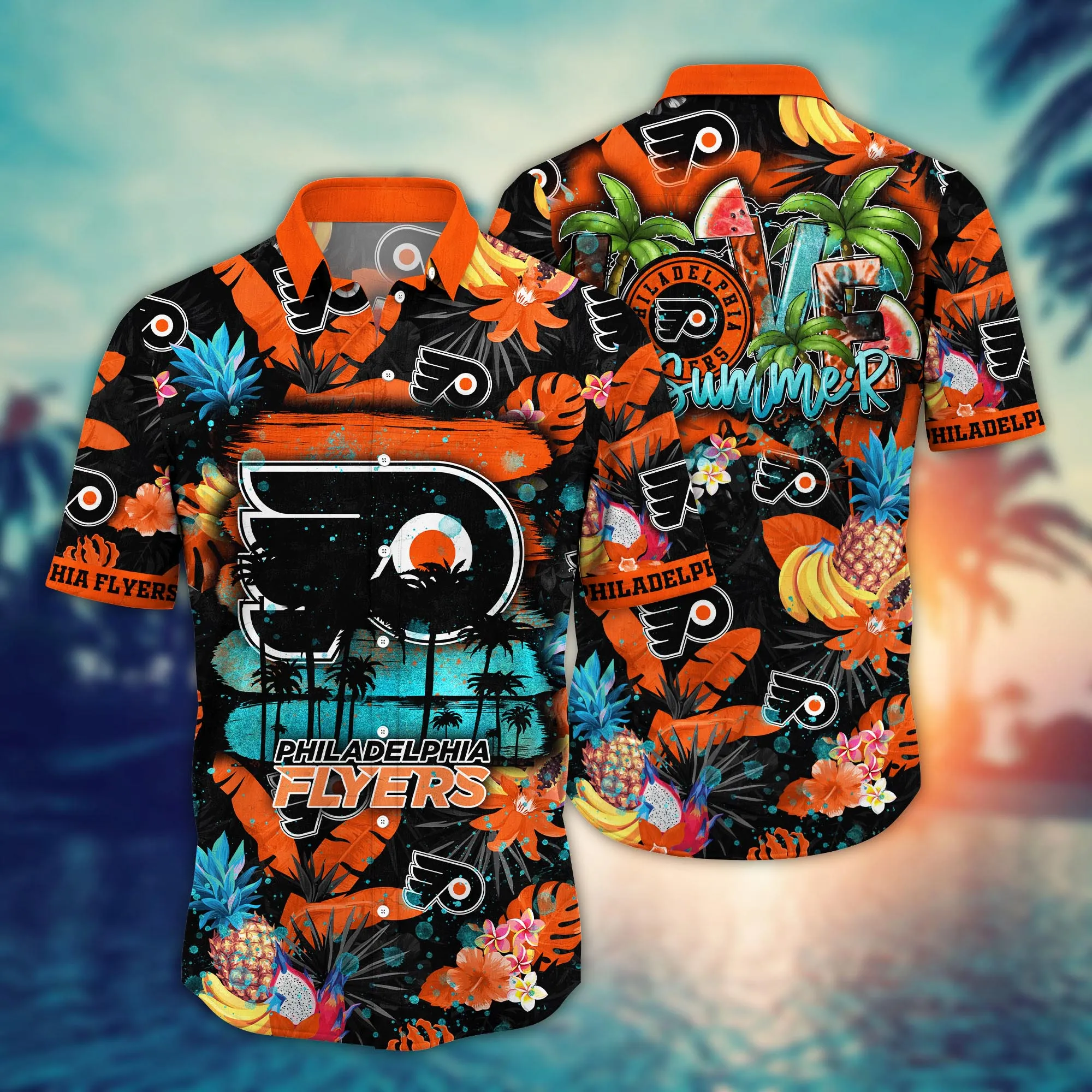 Philadelphia Flyers NHL Hawaiian Shirt Mosquito Bitestime Aloha Shirt Philadelphia Flyers NHL Hawaiian Shirt Mosquito Bitestime Aloha Shirt