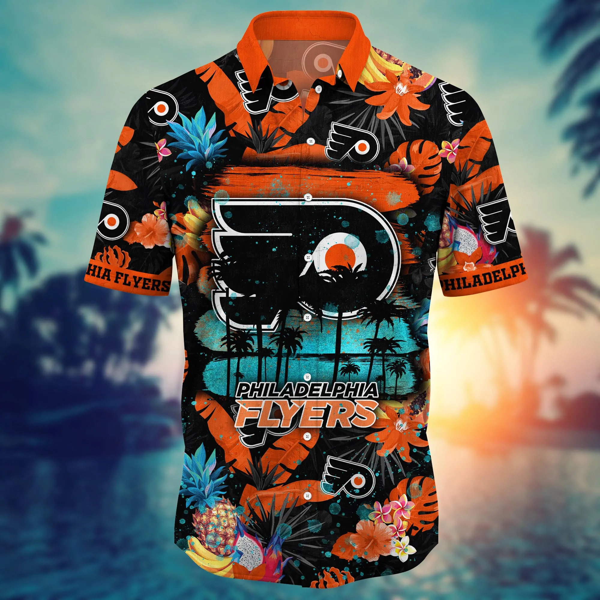 Philadelphia Flyers NHL Hawaiian Shirt Mosquito Bitestime Aloha Shirt