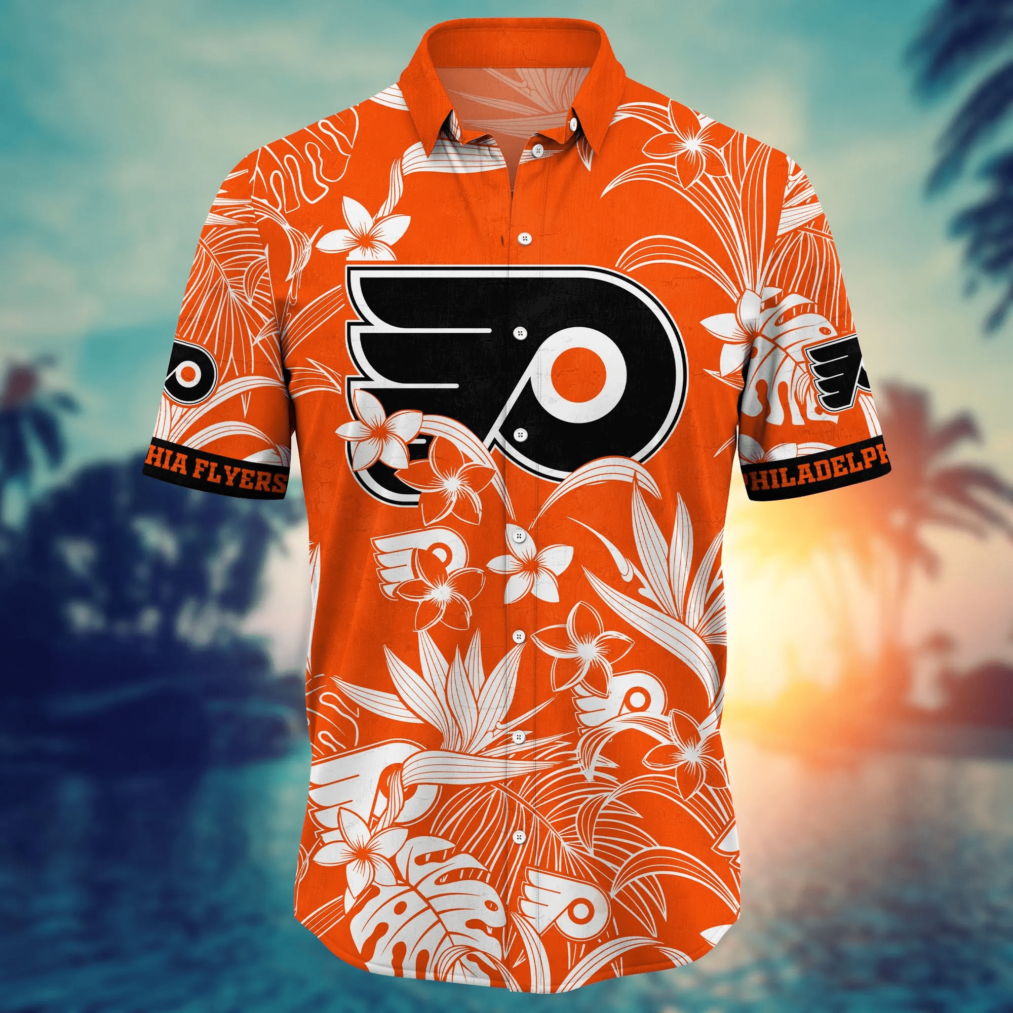Philadelphia Flyers NHL Hawaiian Shirt Tropical Aloha Shirt