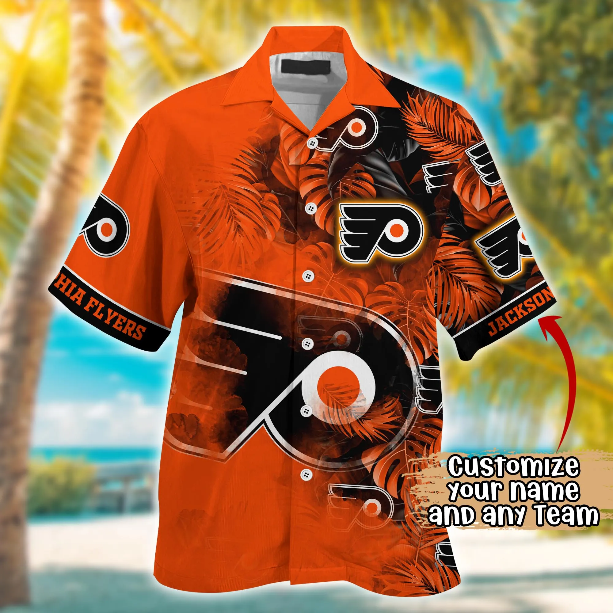 Philadelphia Flyers NHL Summer Hawaii Shirt And Tshirt Custom Aloha Shirt