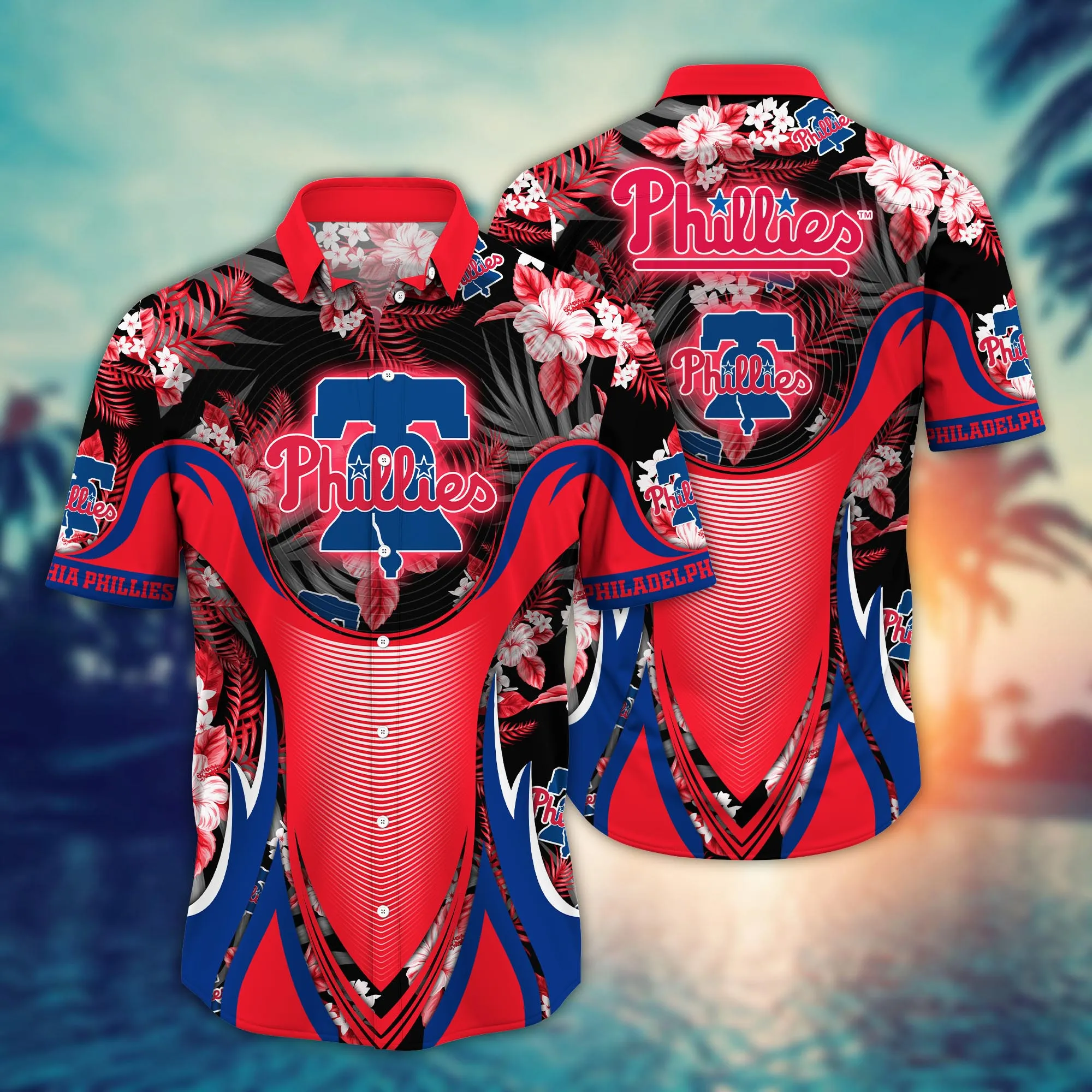 Philadelphia Phillies MLB Hawaiian Shirt Sandcastles Aloha Shirt