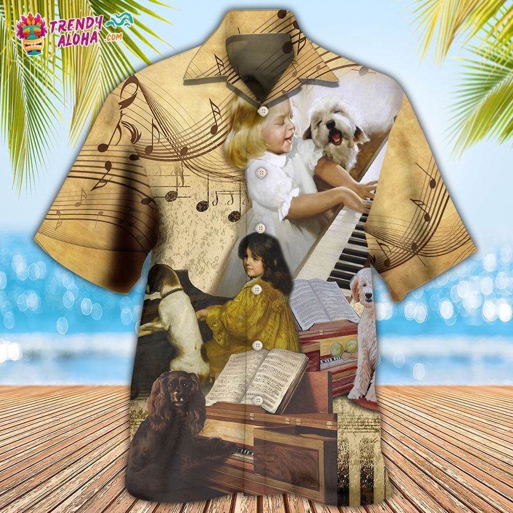 Piano I Like Piano And Dogs Hawaiian Shirt – Trendy Aloha