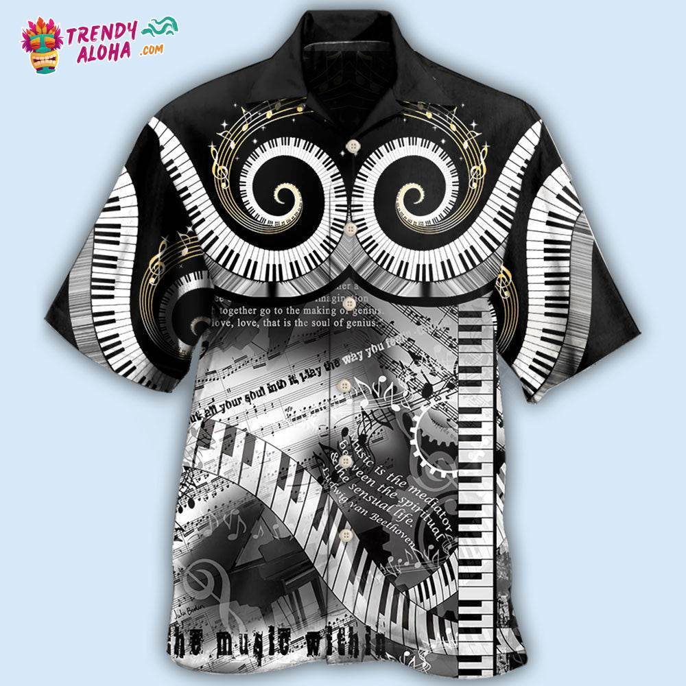 Piano Music Lover Made Happy Hawaiian Shirt – Trendy Aloha