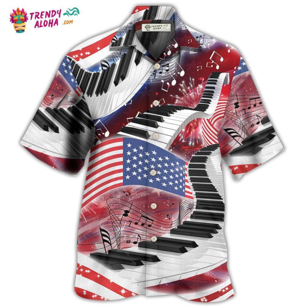 Piano Music Lover Usa Flag Independence Day Hawaiian Shirt – Trendy Aloha Piano Music Lover Usa Flag Independence Day Hawaiian Shirt – Trendy Aloha