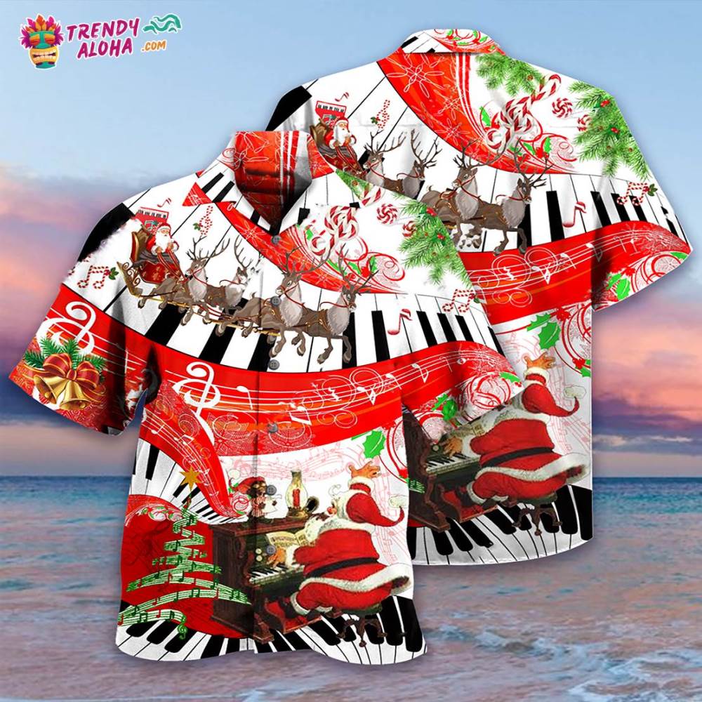 Piano Music Merry Christmas Love Hawaiian Shirt – Trendy Aloha