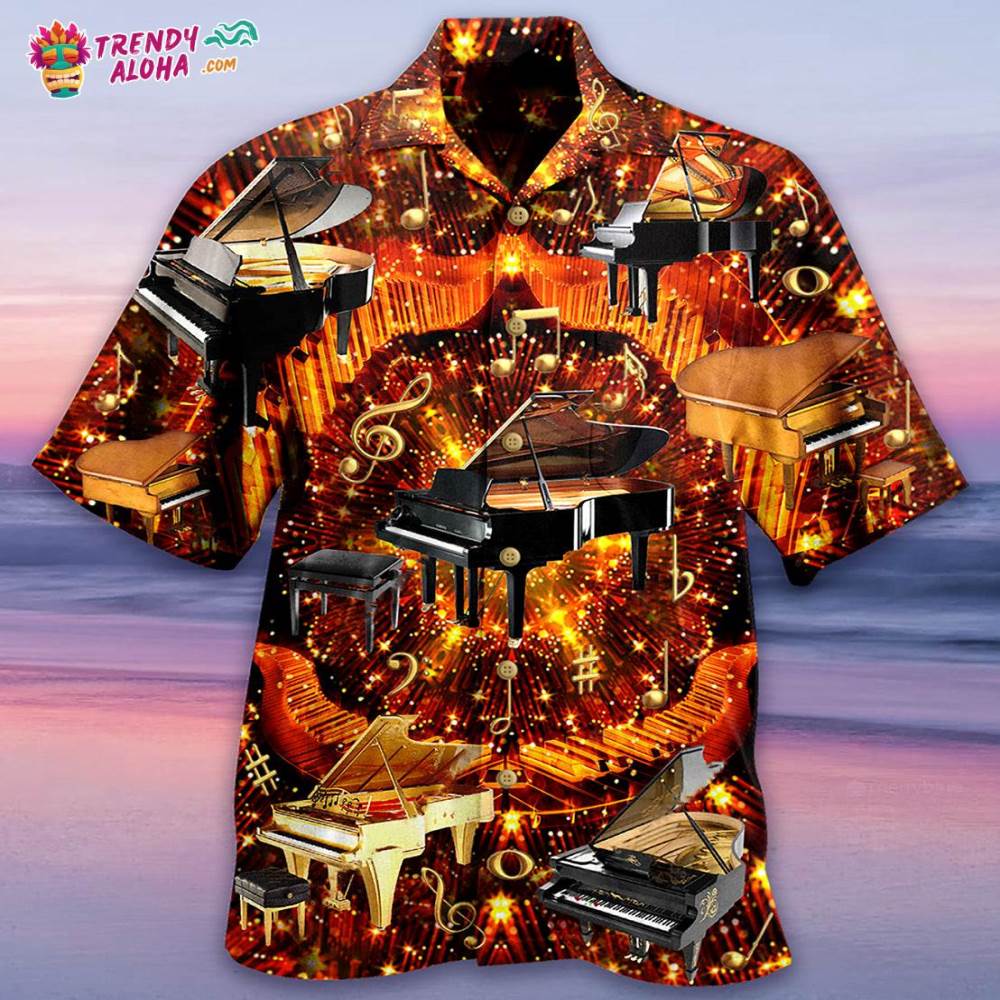 Piano Music Piano Is My Soul Hawaiian Shirt – Trendy Aloha