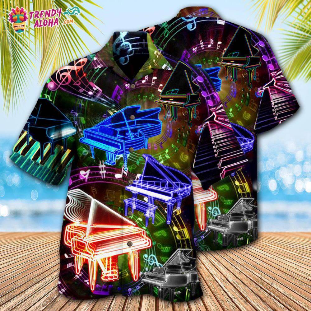 Piano Music Piano Speaks Hawaiian Shirt – Trendy Aloha