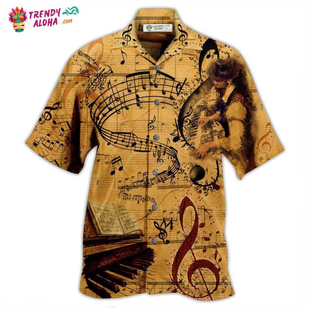 Piano Music Where Words Fail Music Speaks Hawaiian Shirt – Trendy Aloha