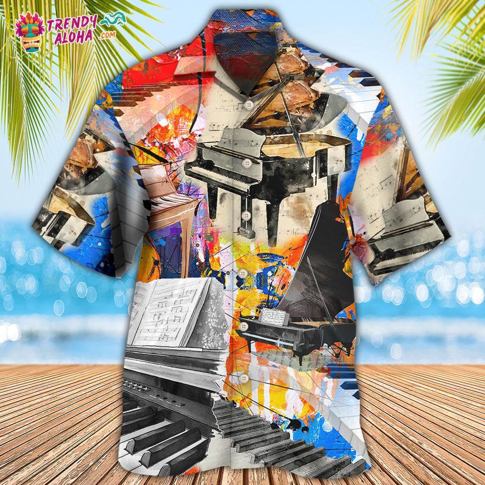 Piano Painting Art Music Lover Hawaiian Shirt – Trendy Aloha