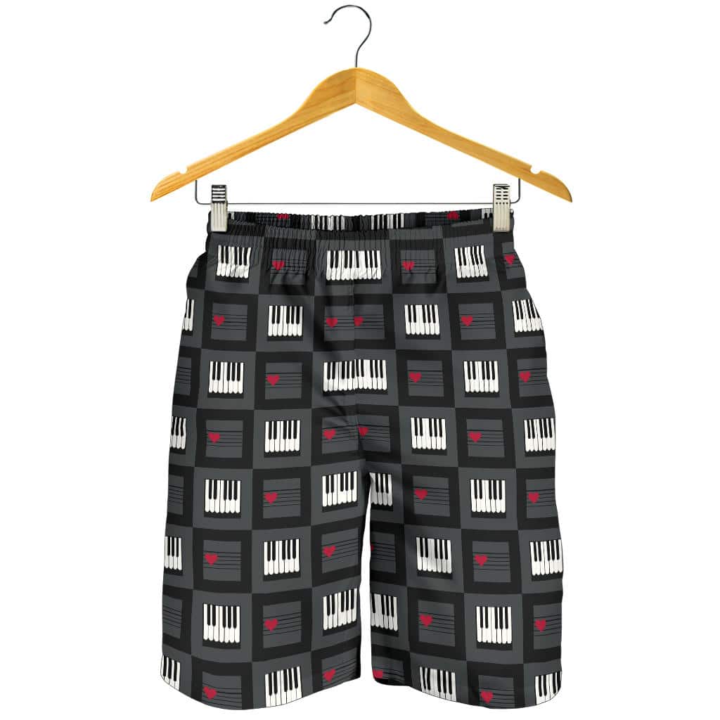 Piano Pattern Print Design 05 For Men Women Kid Shorts