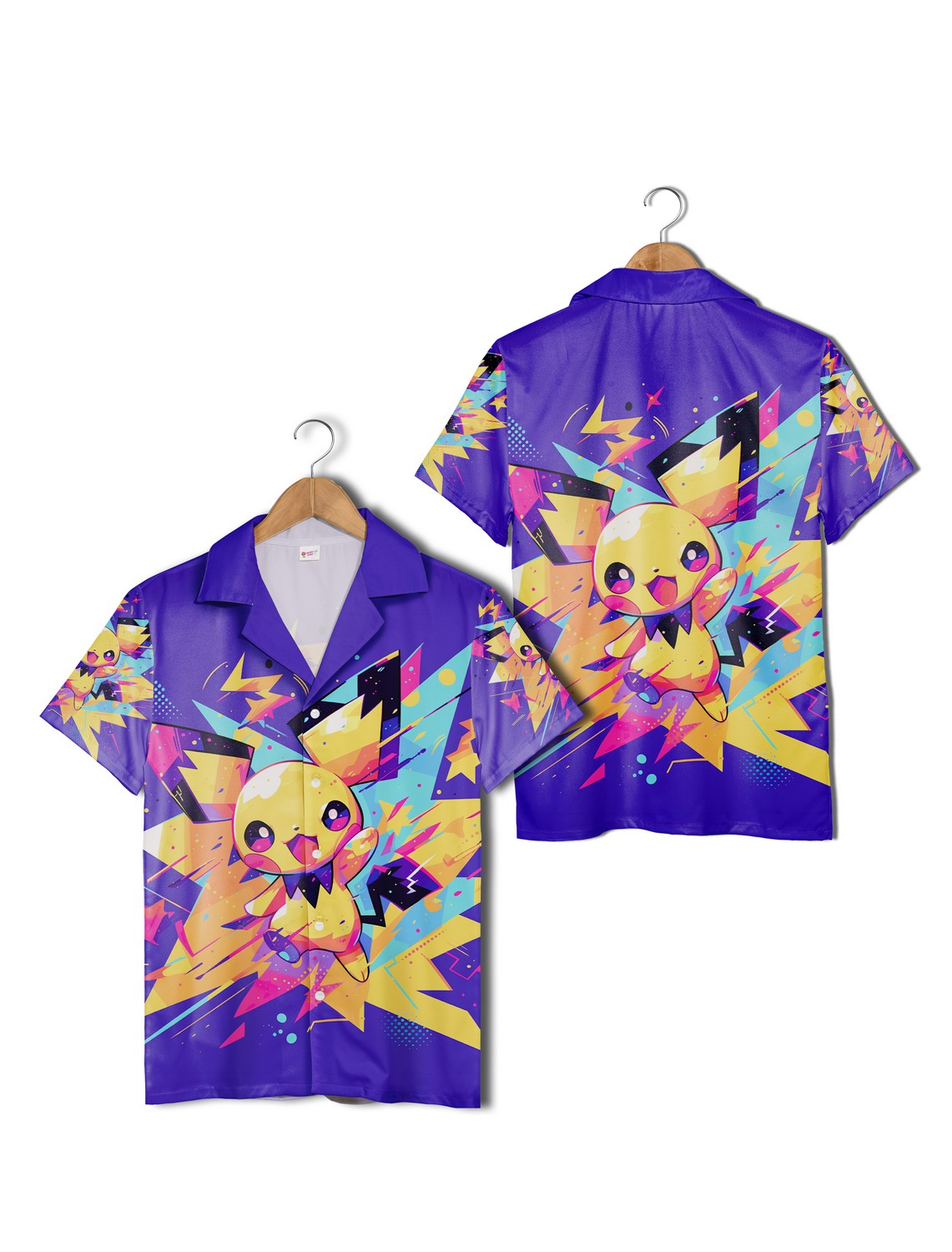 Pichu Electric Pokemon Hawaiian Shirt Summer Beach Shirt Pichu Electric Pokemon Hawaiian Shirt Summer Beach Shirt
