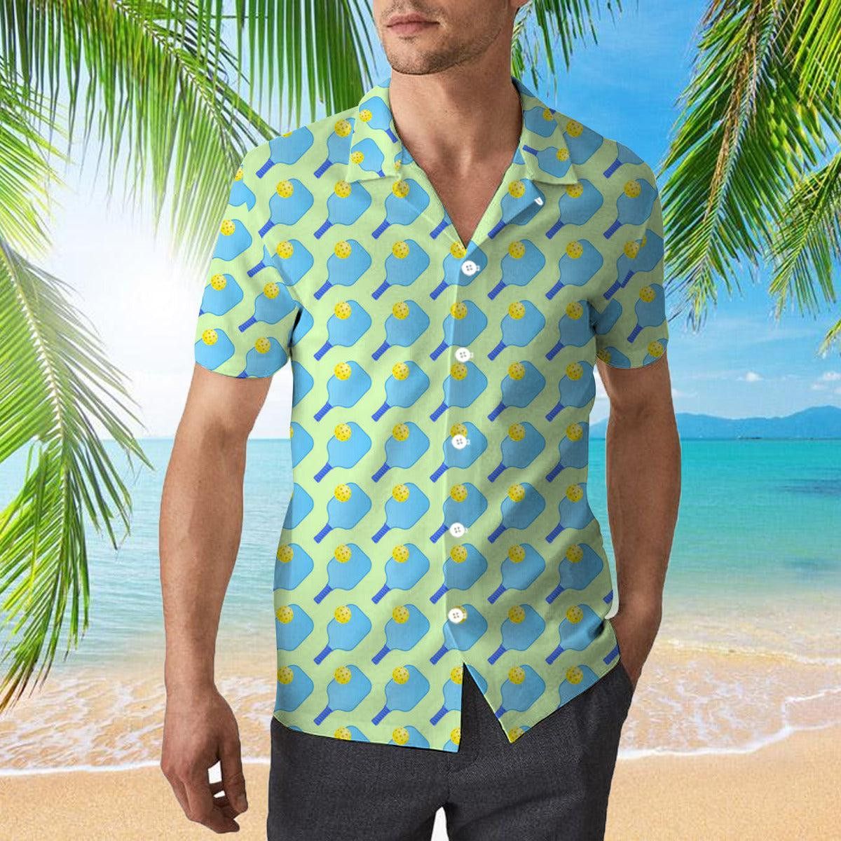 Pickleball Blue Nature Trendy Hawaiian Shirt Aloha Shirt