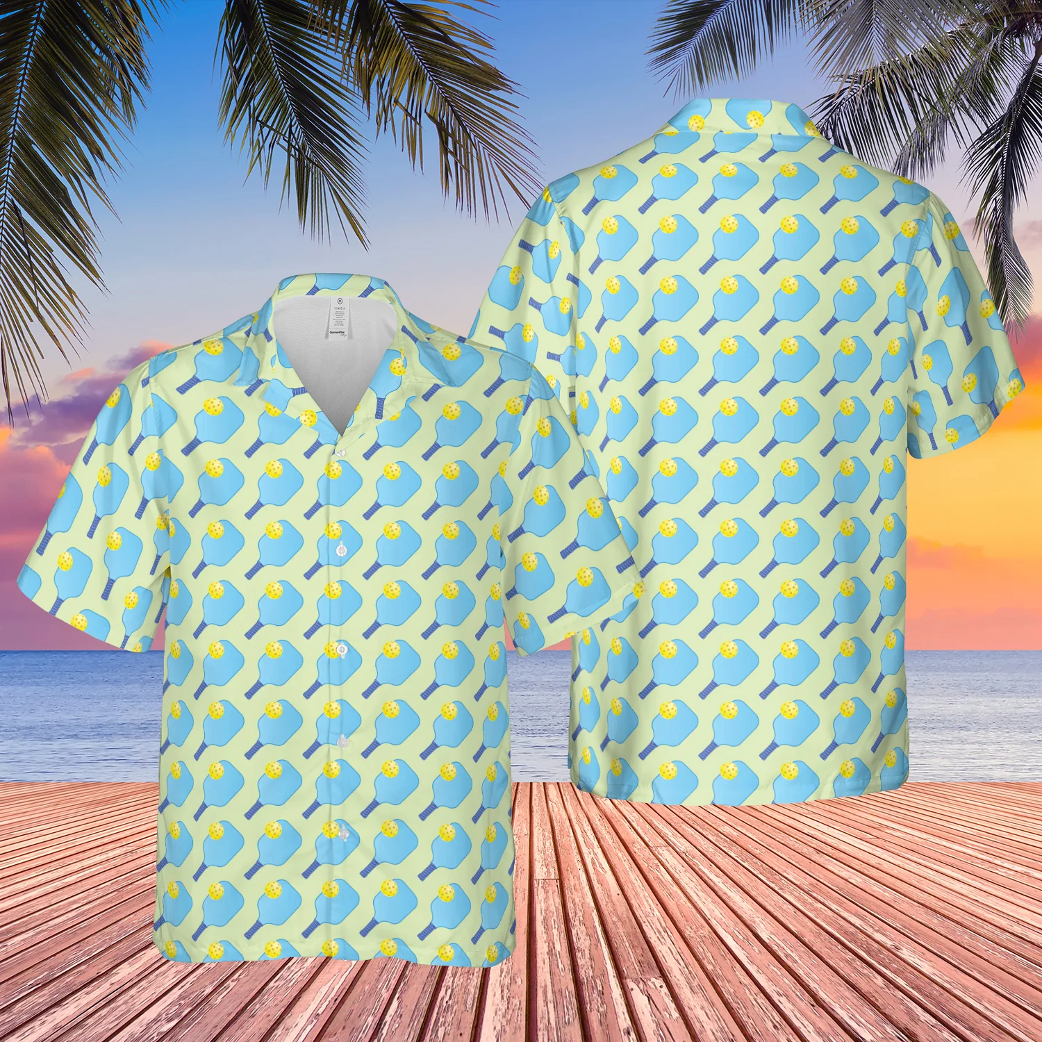 Pickleball Blue Nature Trendy Hawaiian Shirt Aloha Shirt Pickleball Blue Nature Trendy Hawaiian Shirt Aloha Shirt