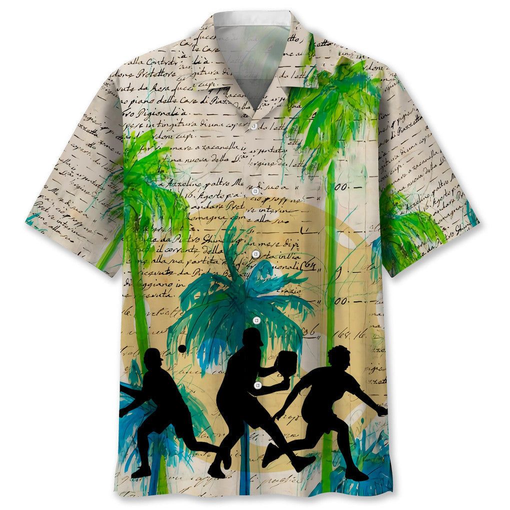 Pickleball Tree Vintage Trendy Hawaiian Shirt