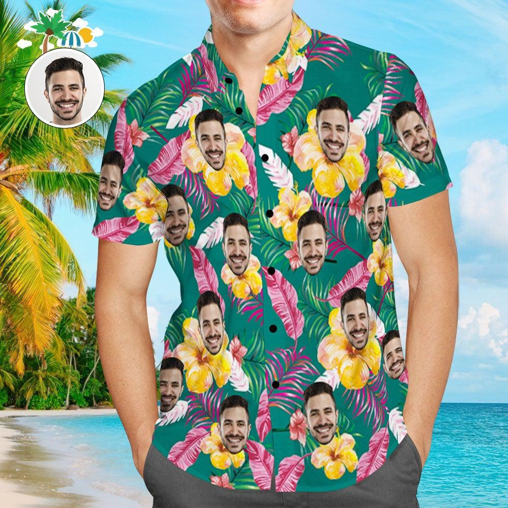 Picture Paradise: Personalized Photo Men’s Hawaiian Shirt for a Tropical Look