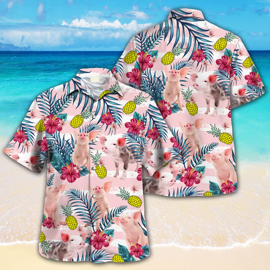 Pig Trendy Hawaiian Shirt For Farm Lovers – Pig Trendy Hawaiian Shirt, Trendy Hawaiian Shirt For Men And Women Pig Trendy Hawaiian Shirt For Farm Lovers – Pig Trendy Hawaiian Shirt, Trendy Hawaiian Shirt For Men And Women