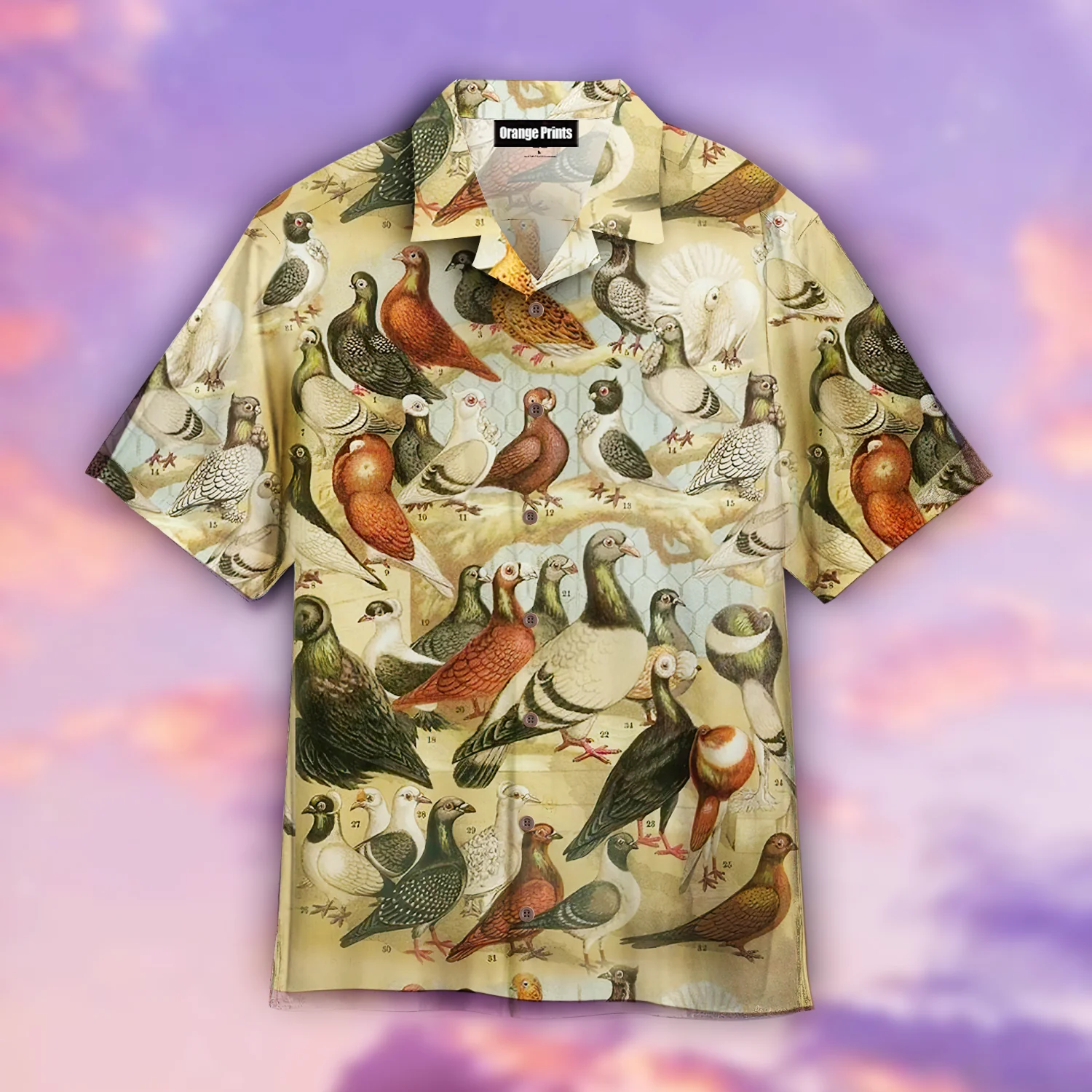 Pigeons Trendy Hawaiian Shirt For