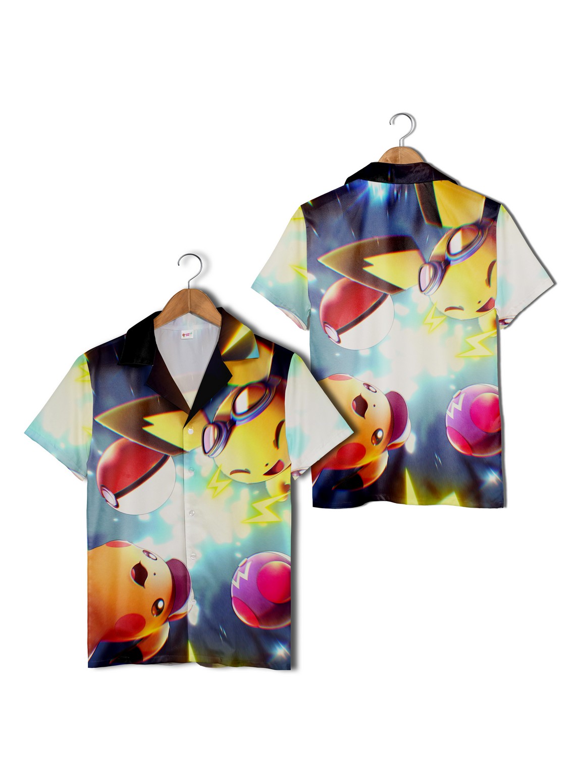Pikachu AOP Pokemon Hawaiian Shirt, Anime Pokemon Lovers Gift Pikachu AOP Pokemon Hawaiian Shirt, Anime Pokemon Lovers Gift