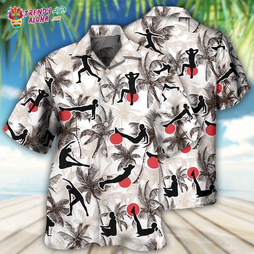 Pilates Tropical Tree Hawaiian Shirt – Trendy Aloha