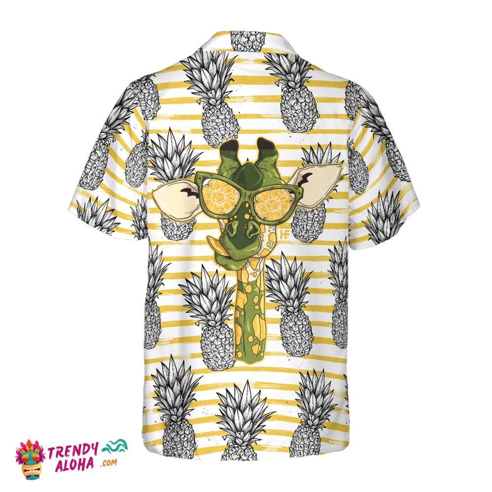 Pineapple And Giraffe Hawaiian Shirt
