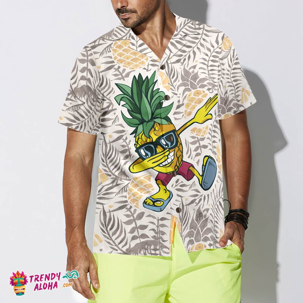 Pineapple Hawaiian Shirts Trendy Aloha