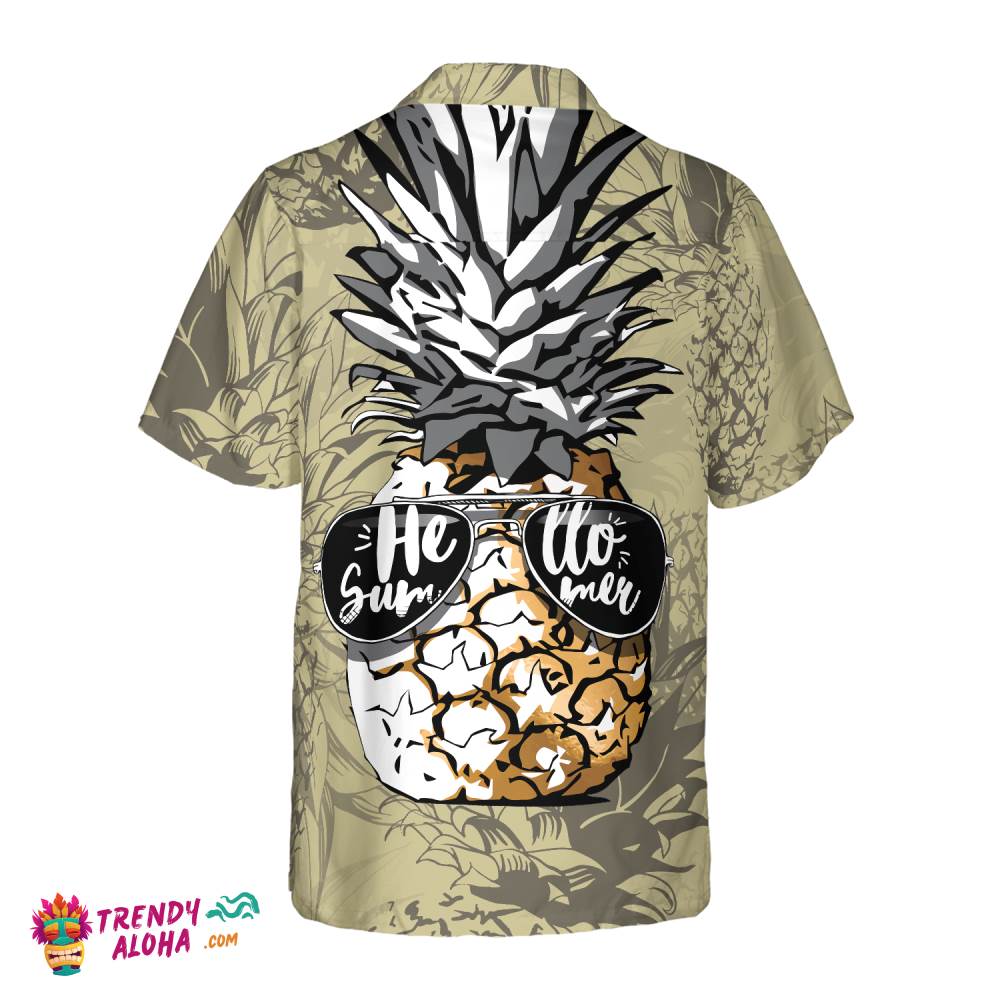 Pineapple Hello Summer Hawaiian Shirt