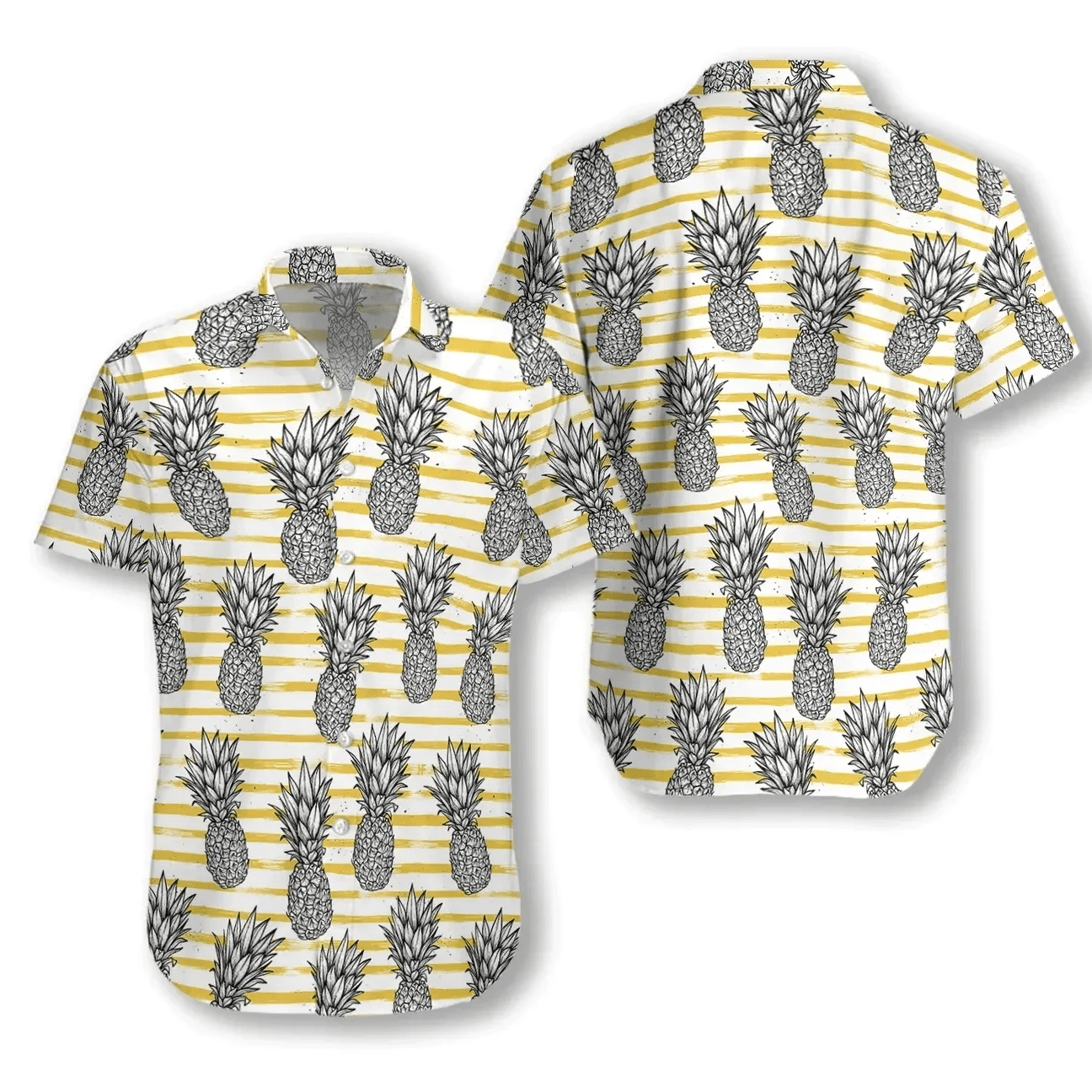 Pineapple Pattern Trendy Hawaiian Shirt