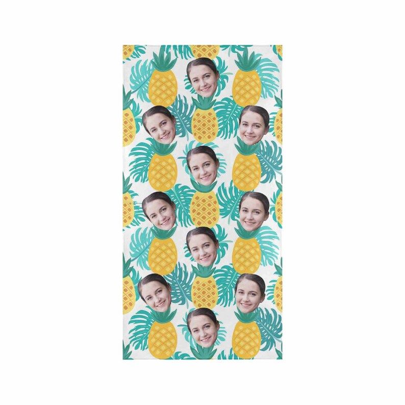 Pineapple Photo Personalized Beach Towels Perfect Gifts for Moms