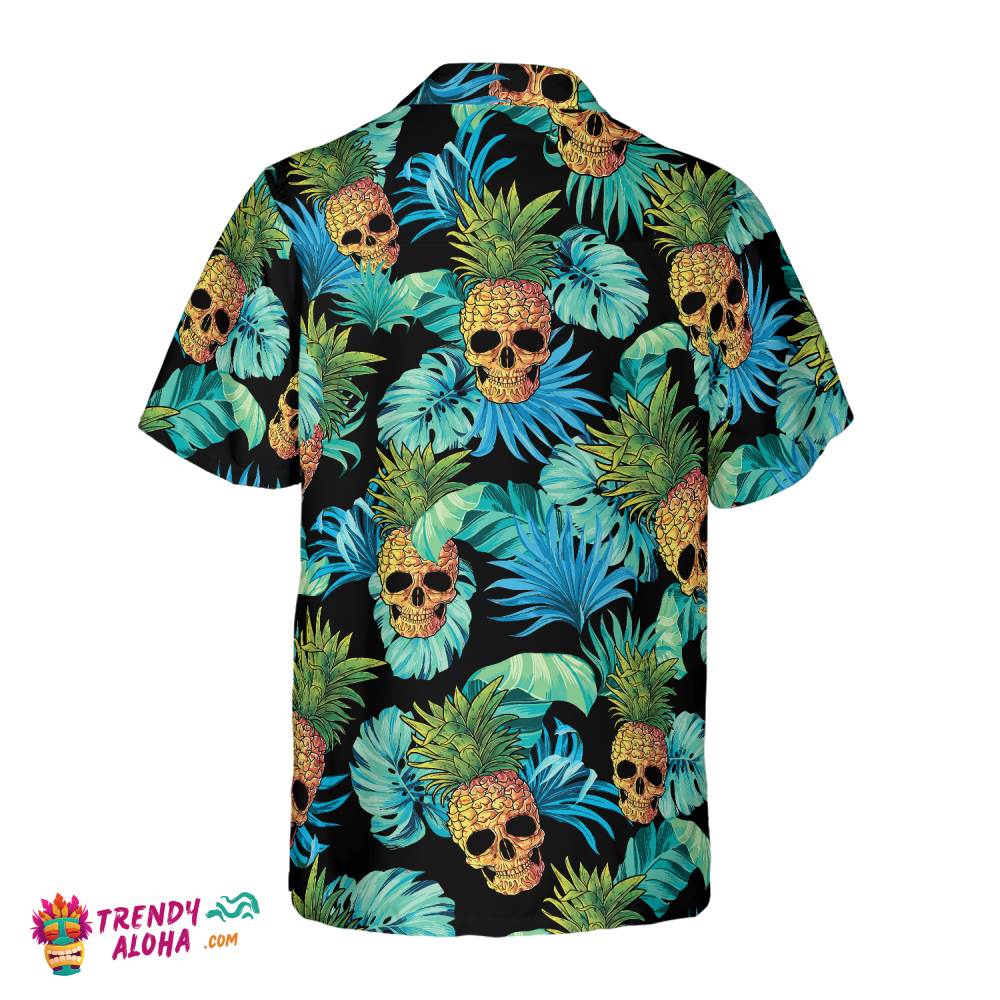 Pineapple Skull & The Tropical Leaves Hawaiian Shirt