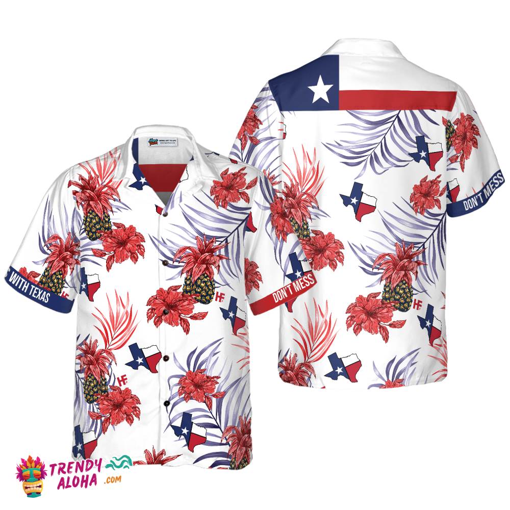 Pineapple Texas Pround Hawaiian Shirt Pineapple Texas Pround Hawaiian Shirt