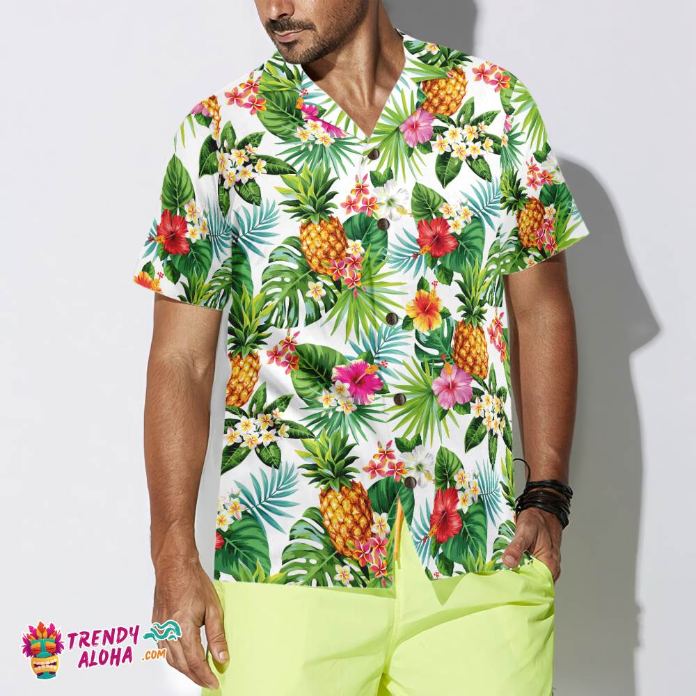 Pineapple Hawaiian Shirts Trendy Aloha