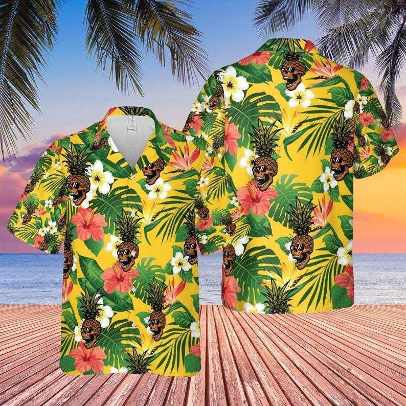 Pineapple Tropical Trendy Hawaiian Shirt