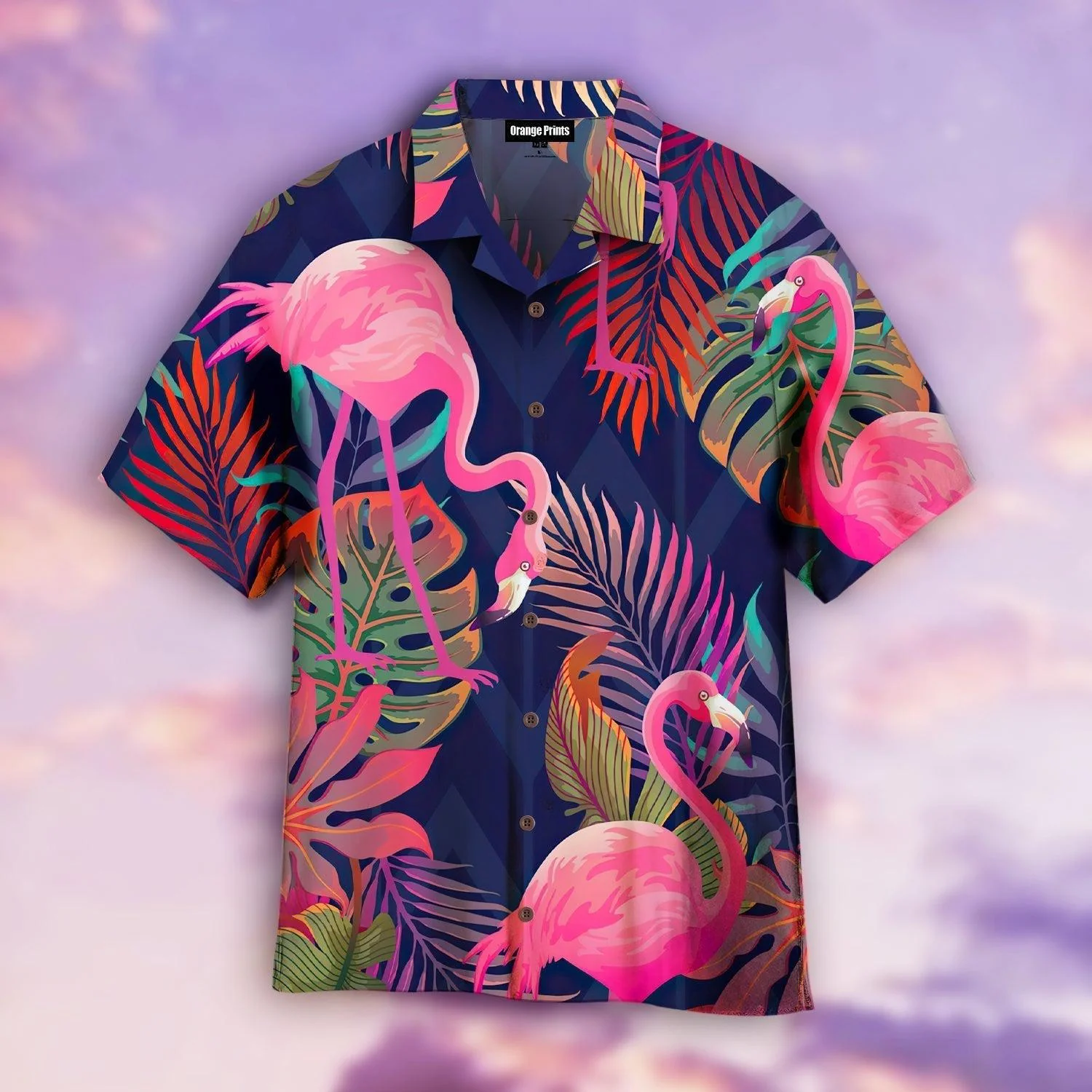 Pink Flamingo Tropical Hawaiian Shirt For