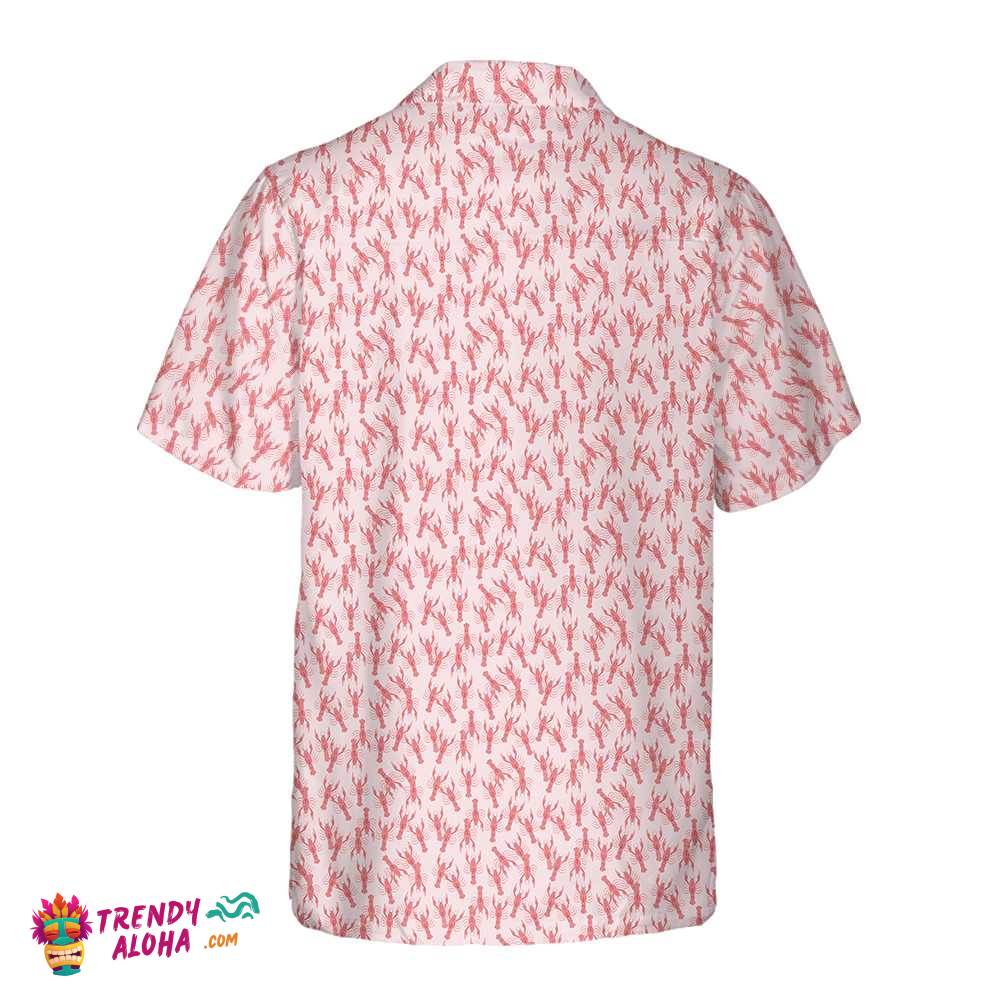 Pink Lobster Hawaiian Shirt, Unique Lobster Shirt, Lobster Print Shirt For Adults