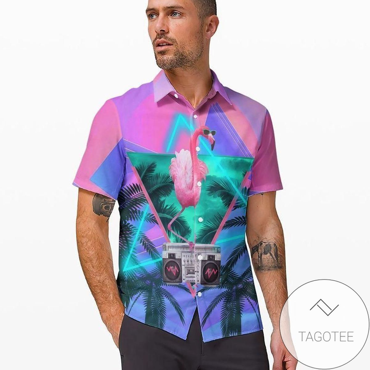 Pink Tropical Flamingo Design Hawaiian Shirt Elegance Exclusive Style