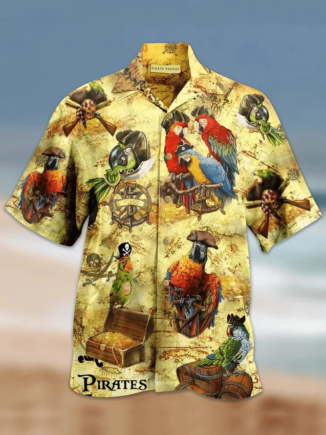 Pirate Adventure Theme 17 3D Hawaiian Shirt Unique Printed Design