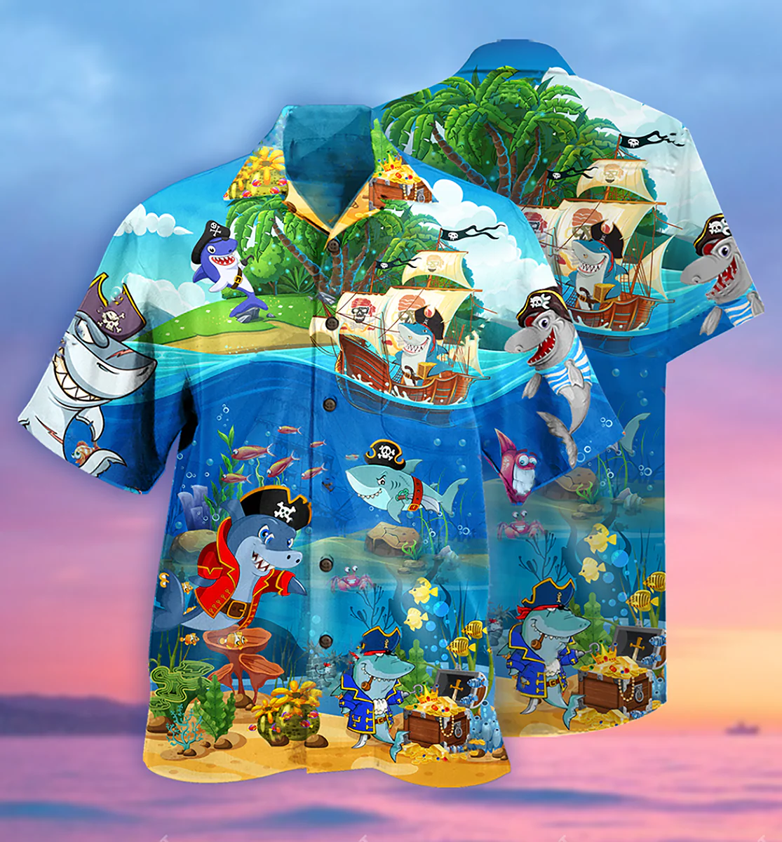 Pirate Tales Adventures Hawaiian Shirt 3D All Over Printed