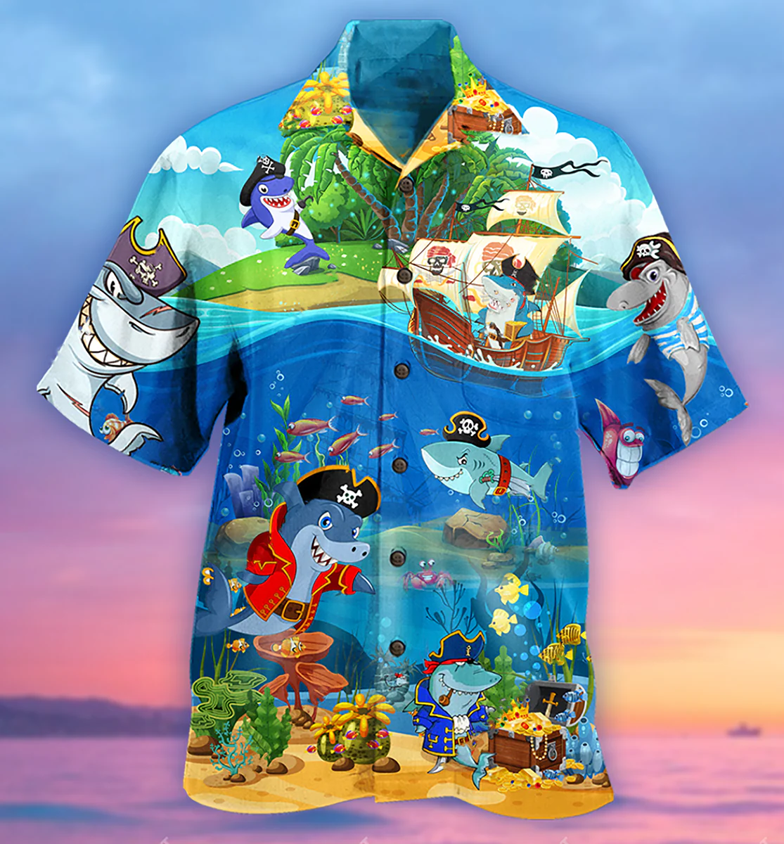 Pirate Tales Adventures Hawaiian Shirt 3D All Over Printed