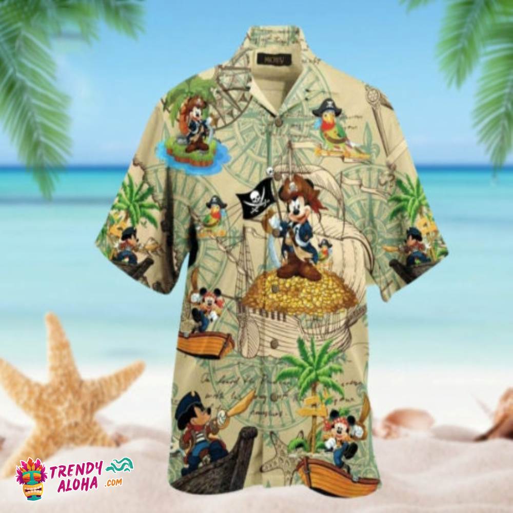 Pirates Mickey Mouse Hawaiian Shirt