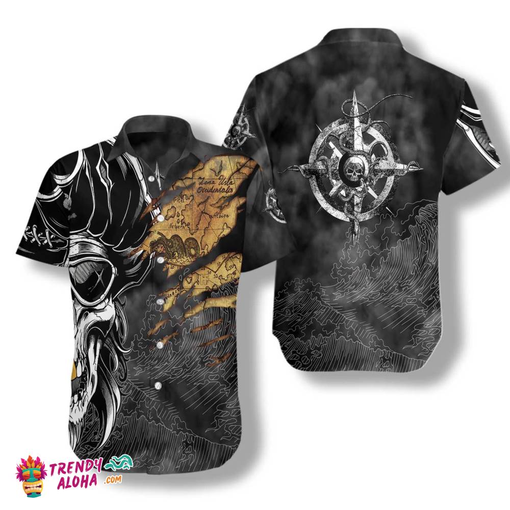 Pirates Skull Hawaiian Shirt