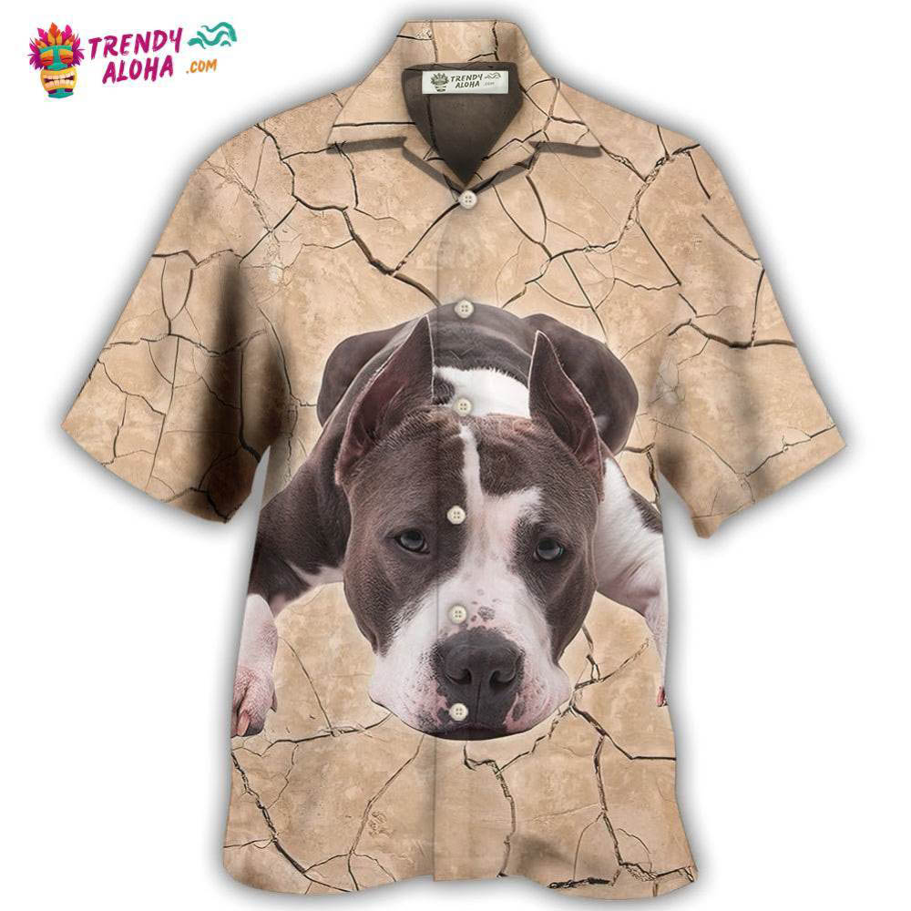 Pitbull On The Ground Hawaiian Shirt – Trendy Aloha Pitbull On The Ground Hawaiian Shirt – Trendy Aloha